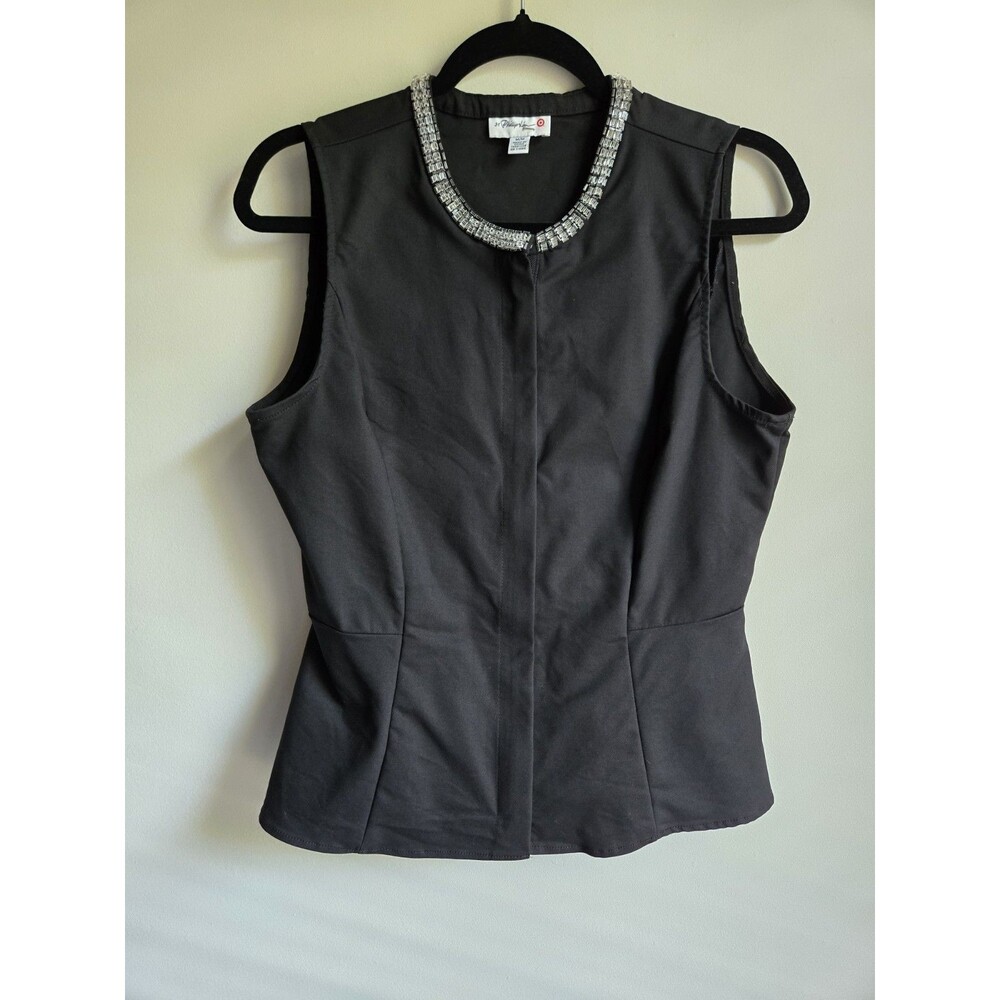 3.1 Phillip Lim x Target Women's Size M Black Sleeveless Peplum Top